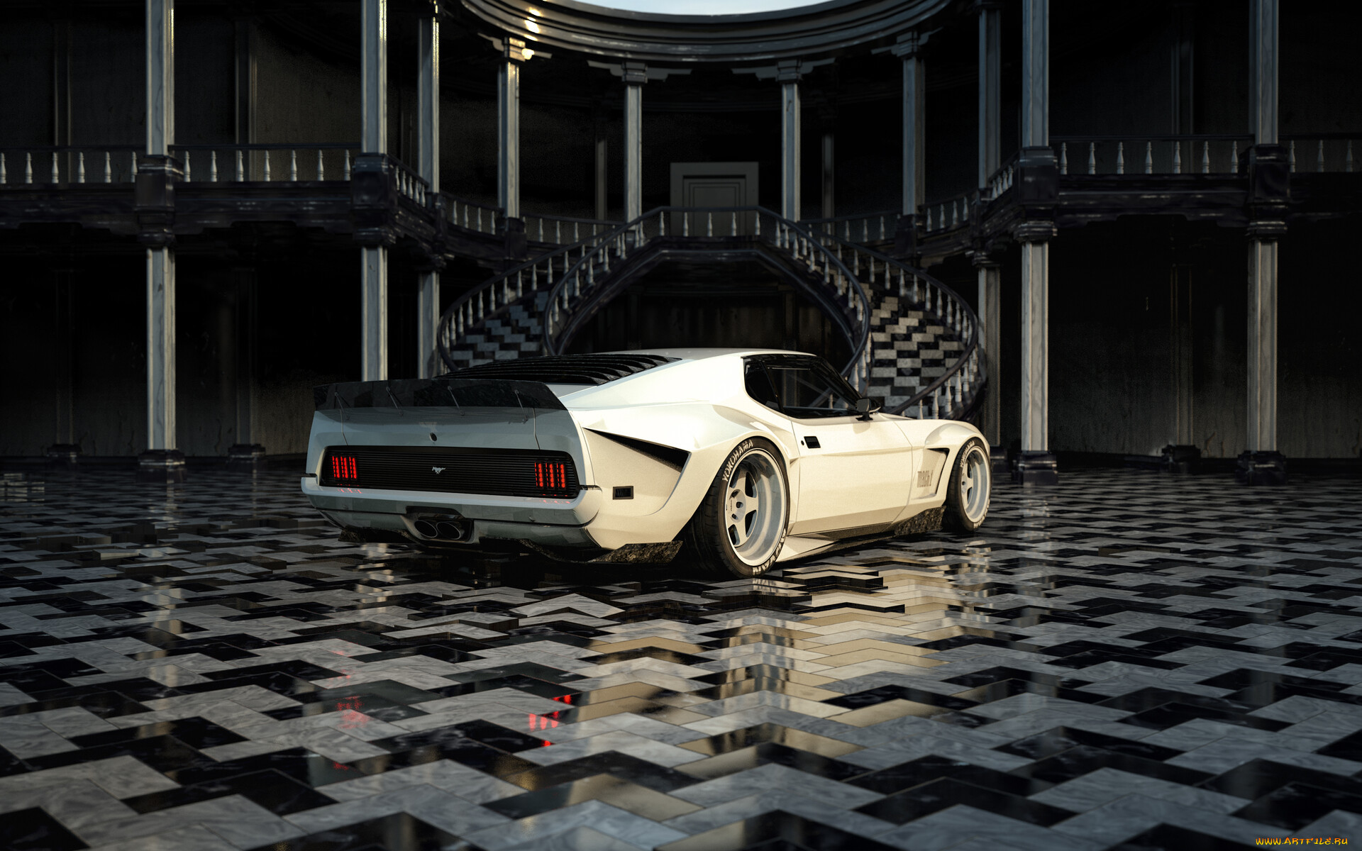 ford mustang mach-1 evo 1971, , 3, ford, mustang, mach-1, evo, 1971, tuning, car, , 